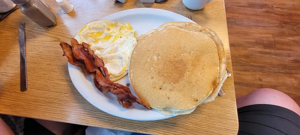 Bacon Eggs and Pancake Combo