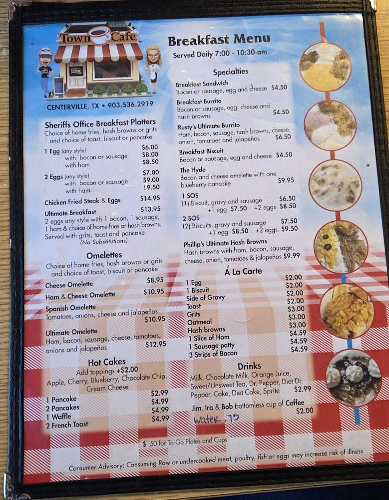 Town Cafe Menu image 3